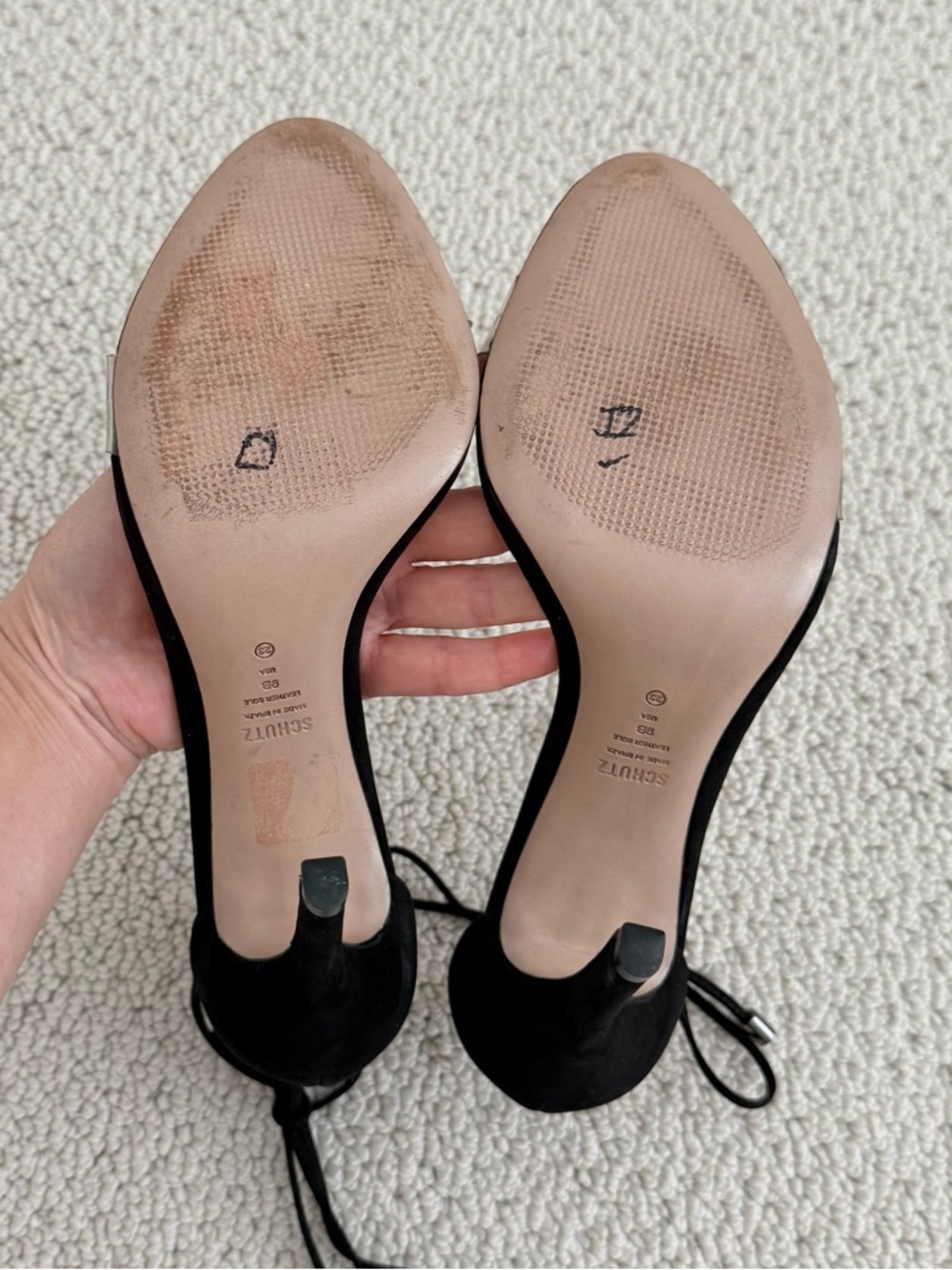 SCHUTZ Josseana Black Sandals - Picture 8 of 10